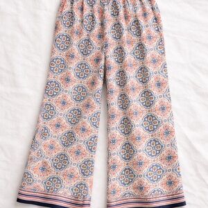 Max Studio 1X Boho Medallion Wide Leg Palazzo Pants NWT